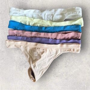 NWOT Abound Seamless Thong underwear BUNDLE Size Large
